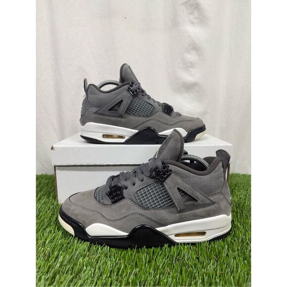 Jordan 4 Athletic Shoes Gray and Yellow main image 5